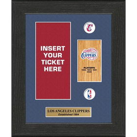 Los Angeles Clippers NBA Framed Ticket Displayslos 