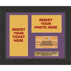 Los Angeles Lakers NBA Framed Ticket Displayslos 