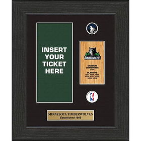 Minnesota Timberwolves NBA Framed Ticket Displaysminnesota 