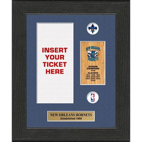 New Orleans Hornets NBA Framed Ticket Displaysorleans 