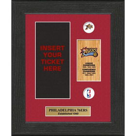 Philadelphia 76ERS NBA Framed Ticket Displaysphiladelphia 