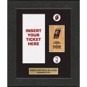 Portland Trail Blazers NBA Framed Ticket Displaysportland 