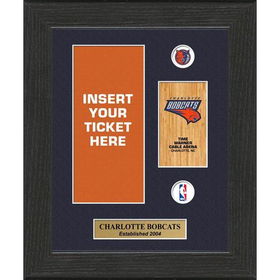 Charlotte Bobcats NBA Framed Ticket Displayscharlotte 