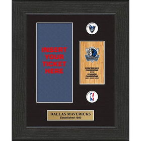 Dallas Mavericks NBA Framed Ticket Displaysdallas 