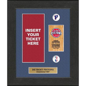 Detroit Pistons NBA Framed Ticket Displaysdetroit 