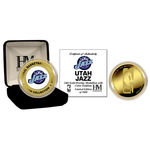 Utah Jazz 24Kt Gold And Color Team Logo Coin