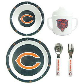 Chicago Bears NFL Children's 5 Piece Dinner Setchicago 