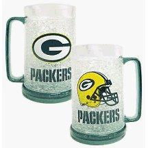 Green Bay Packers NFL Crystal Freezer Muggreen 