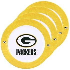 Green Bay Packers NFL Dinner Plates (4 Pack)green 