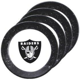 Oakland Raiders NFL Dinner Plates (4 Pack)oakland 