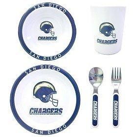 San Diego Chargers NFL Children's 5 Piece Dinner Setsan 