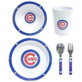 Chicago Cubs MLB Children's 5 Piece Dinner Setchicago 