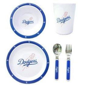 Los Angeles Dodgers MLB Children's 5 Piece Dinner Setlos 