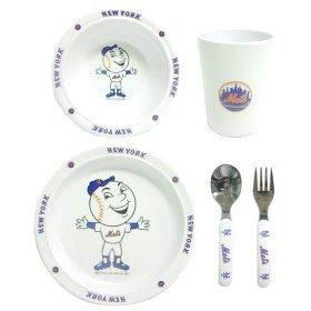 New York Mets MLB Children's 5 Piece Dinner Setyork 