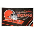 Cleveland Browns NFL Field Design 3'x5' Banner Flag