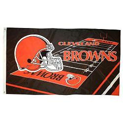 Cleveland Browns NFL Field Design 3'x5' Banner Flagcleveland 