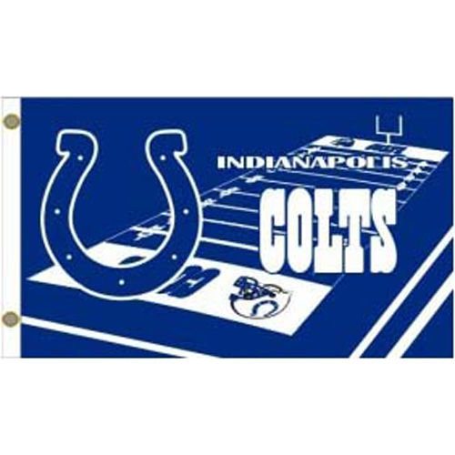Indianapolis Colts NFL Field Design 3'x5' Banner Flagindianapolis 