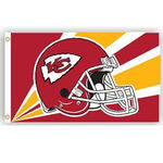 Kansas City Chiefs NFL Helmet Design 3'x5' Banner Flag