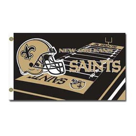 New Orleans Saints NFL Field Design 3'x5' Banner Flagorleans 