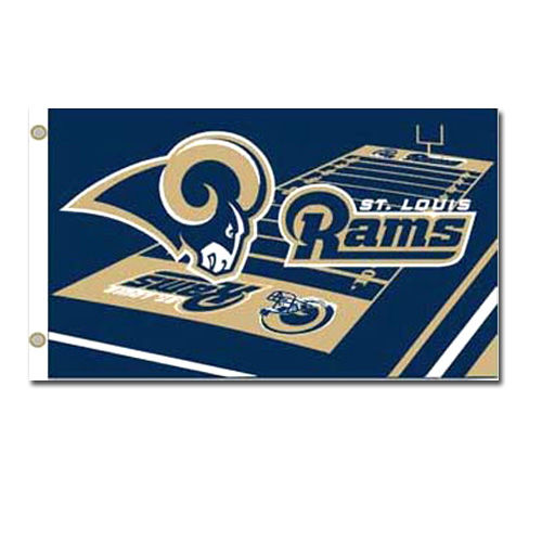 Saint Louis Rams NFL Field Design 3'x5' Banner Flagsaint 
