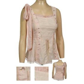 Ladies Eyelet Sleeveless Top Case Pack 6ladies 