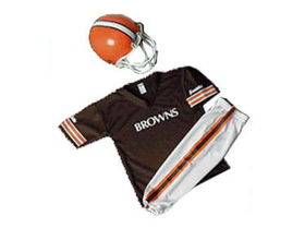 Cleveland Browns Youth NFL Team Helmet and Uniform Set  (Medium)cleveland 