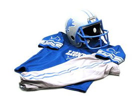 Detroit Lions Youth NFL Team Helmet and Uniform Set  (Small)detroit 