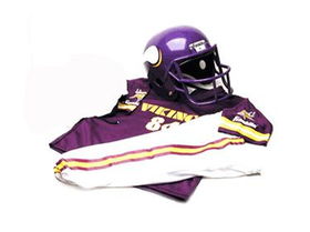 Minnesota Vikings Youth NFL Team Helmet and Uniform Set  (Small)minnesota 