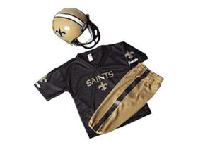 New Orleans St.s Youth NFL Team Helmet and Uniform Set  (Small)orleans 