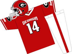 Georgia Bulldogs Youth NCAA Team Helmet and Uniform Set  (Small)georgia 