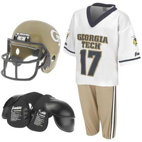 Georgia Tech Yellow Jackets Youth NCAA Team Helmet and Uniform Set  (Medium)georgia 