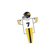 Iowa Hawkeyes Youth NCAA Team Helmet and Uniform Set  (Medium)