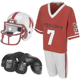 Nebraska Cornhuskers Youth NCAA Team Helmet and Uniform Set  (Medium)nebraska 