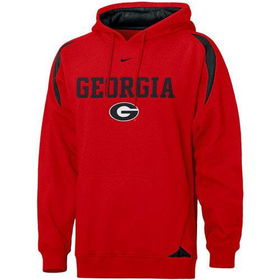 Georgia Bulldogs NCAA Youth Pass Rush Hoody Sweatshirt by Nike (Black) (Large)georgia 