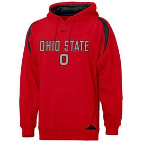 Ohio State Buckeyes NCAA Youth Pass Rush Hoody Sweatshirt by Nike (Red) (Small)ohio 