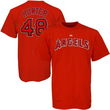 Torii Hunter (Los Angeles Angels) Name and Number T-Shirt (Red) (2X-Large)