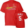 Albert Pujols (St. Louis Cardinals) Name and Number T-Shirt (Red) (2X-Large)