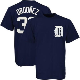Magglio Ordonez (Detroit Tigers) Name and Number T-Shirt (Navy) (Large)magglio 