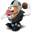 Oakland Raiders NFL Sports-Spuds Mr. Potato Head Toy