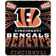 Cincinnati Bengals Light Weight Fleece NFL Blanket (Shadow Series) (50x60)