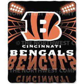 Cincinnati Bengals Light Weight Fleece NFL Blanket (Shadow Series) (50x60)cincinnati 