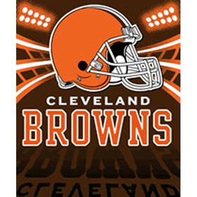 Cleveland Browns Light Weight Fleece NFL Blanket (Shadow Series) (50x60)cleveland 