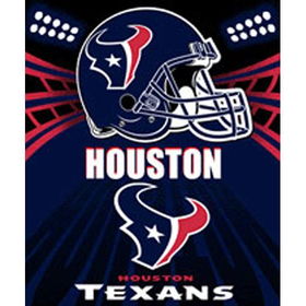 Houston Texans Light Weight Fleece NFL Blanket (Shadow Series) (50x60)houston 