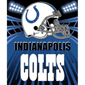 Indianapolis Colts Light Weight Fleece NFL Blanket (Shadow Series) (50x60)indianapolis 
