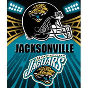 Jacksonville Jaguars Light Weight Fleece NFL Blanket (Shadow Series) (50x60)jacksonville 