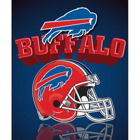 Buffalo Bills Light Weight Fleece NFL Blanket (Grid Iron) (50x60)buffalo 