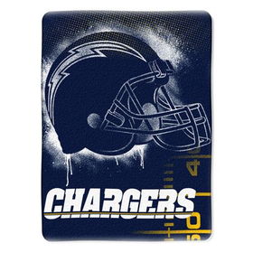 San Diego Chargers NFL Tag Micro Raschel Blanket (60x80)san 