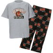 Cincinnati Bengals NFL Youth Short SS Tee & Printed Pant Combo Pack (Small)