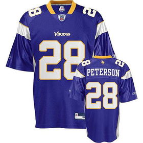 Adrian Peterson #28 Minnesota Vikings Youth NFL Replica Player Jersey (Teal Green) (Small)adrian 