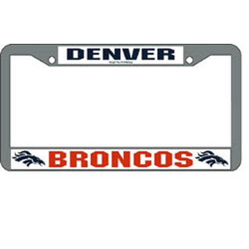Denver Broncos NFL Chrome License Plate Frame